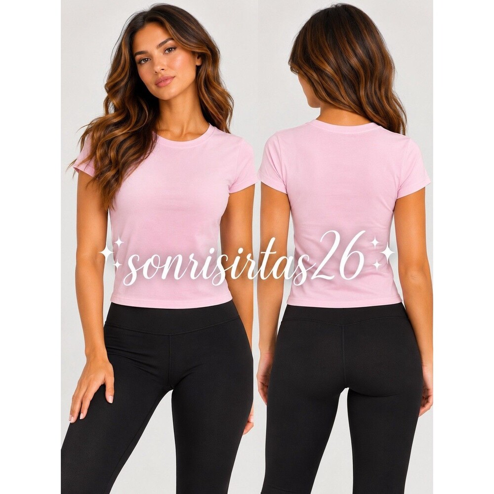 Lululemon Women’s Organic Cotton Baby Tee Size XS Blissful Pink Casual Everyday